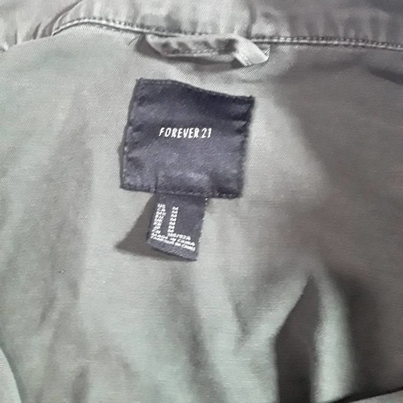 Forever 21 Rhinestone embellished Utility Jacket M - Picture 6 of 10